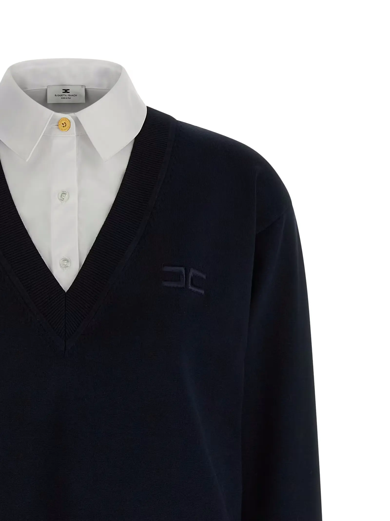 Сукня багатошарова Elisabetta Franchi Синя 3 Multi-layered dress Woman ELISABETTA FRANCHI Blue