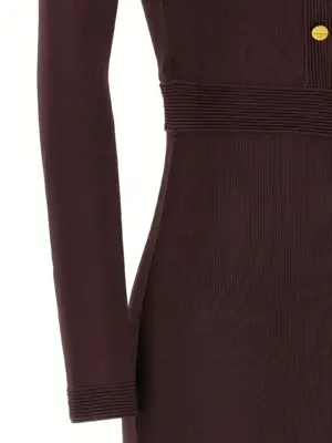 'Red Carpet' dress 65% viscose 32% polyamide 3% elastane ELISABETTA FRANCHI Bordeaux