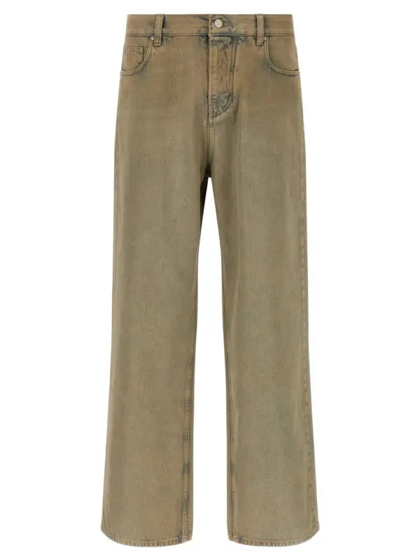 Wide leg jeans AMIRI Beige