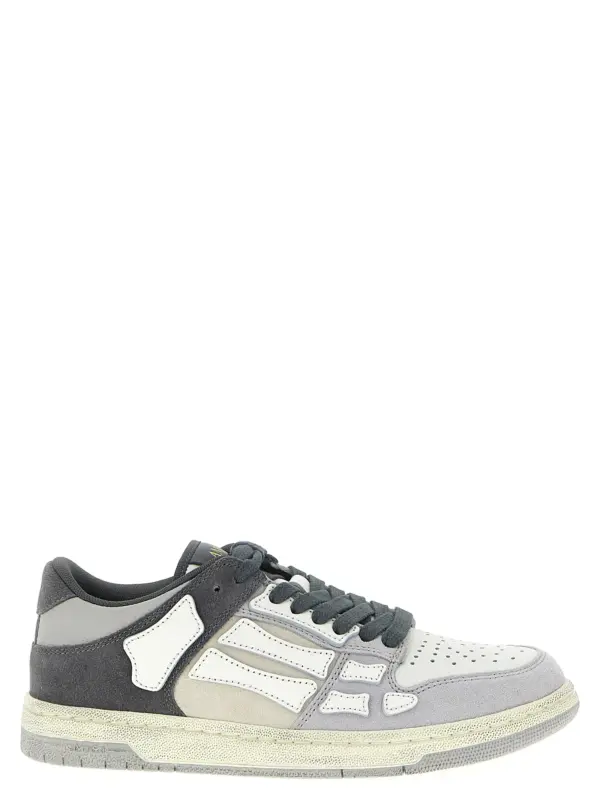 'Distressed Skel Top Low' sneakers AMIRI Gray