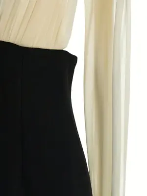 'Mara' dress 95% virgin wool 4% elastane 1% polyamide ARMARIUM White/Black