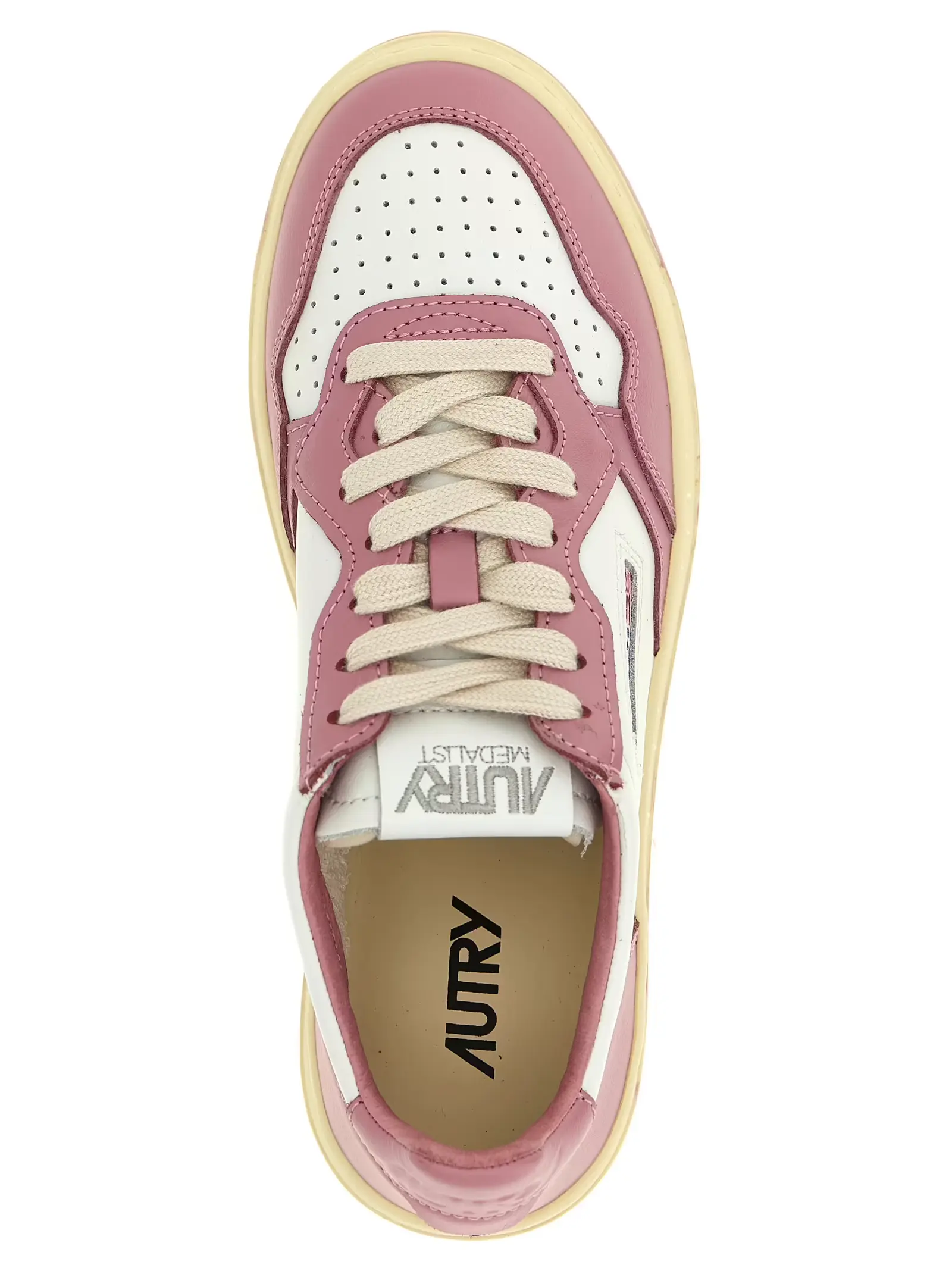 Кросівки Medalist Low Autry Рожеві 4 'Medalist Low' sneakers 100% goat leather (Capra Hircus Hircus) AUTRY Pink