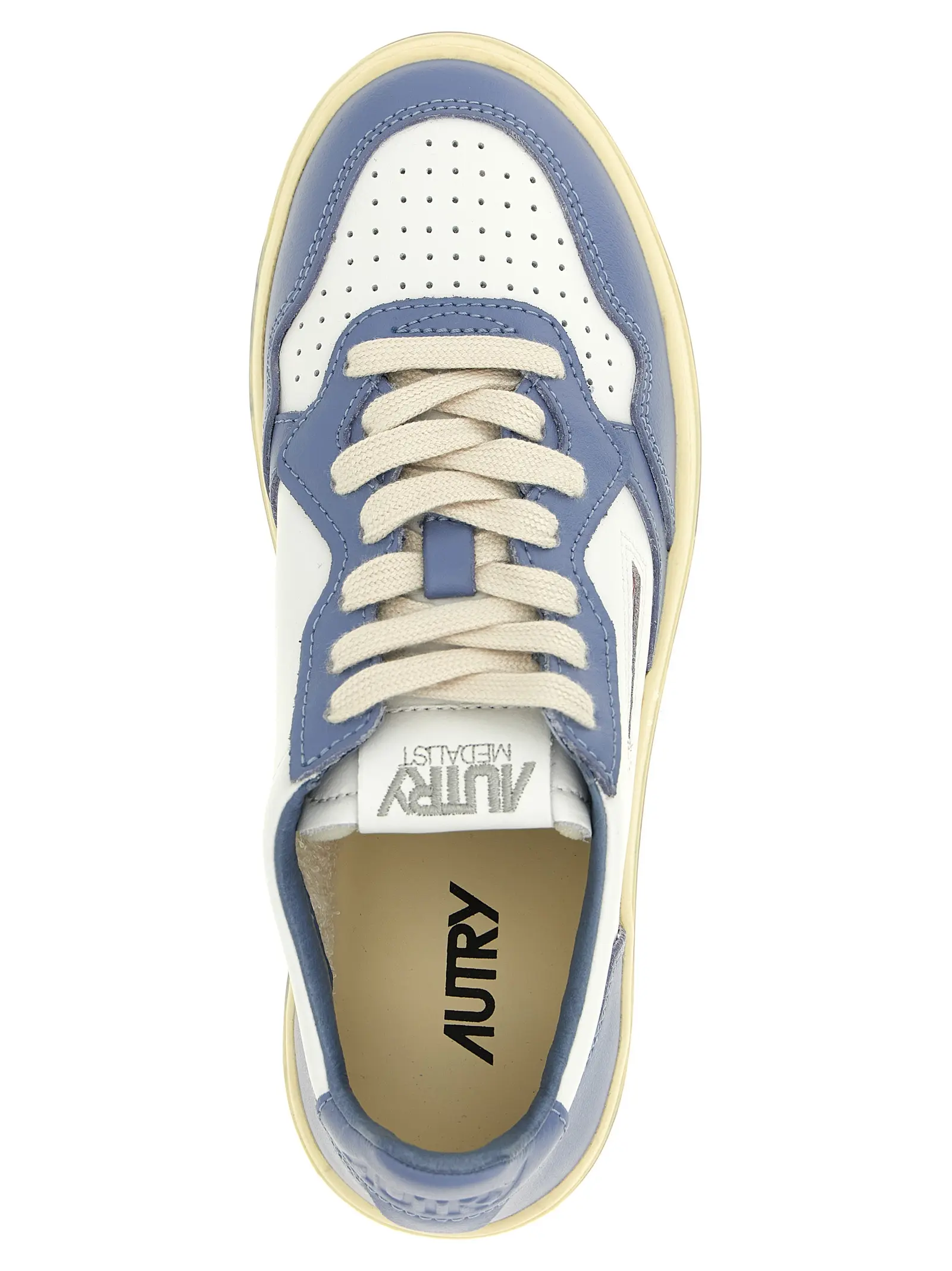 Кросівки Autry Medalist Low Блакитні 4 'Medalist Low' sneakers 100% goat leather (Capra Hircus Hircus) AUTRY Light Blue