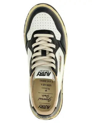 Autry x Maison Mihara Yasuhiro sneakers 100% goat leather (Capra Hircus Hircus) AUTRY White/Black