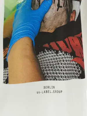 'Tattoo' T-shirt 100% cotton 44 LABEL White