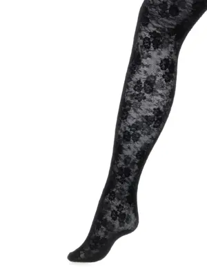 Valentino Garavani 'Chez Valentino' lace tights B0KI05W9S50NO VALENTINO GARAVANI Black