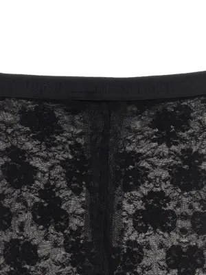Valentino Garavani 'Chez Valentino' lace tights Woman VALENTINO GARAVANI Black