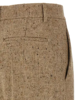 Valentino Garavani pants with Natte' button 100% virgin wool VALENTINO GARAVANI Beige