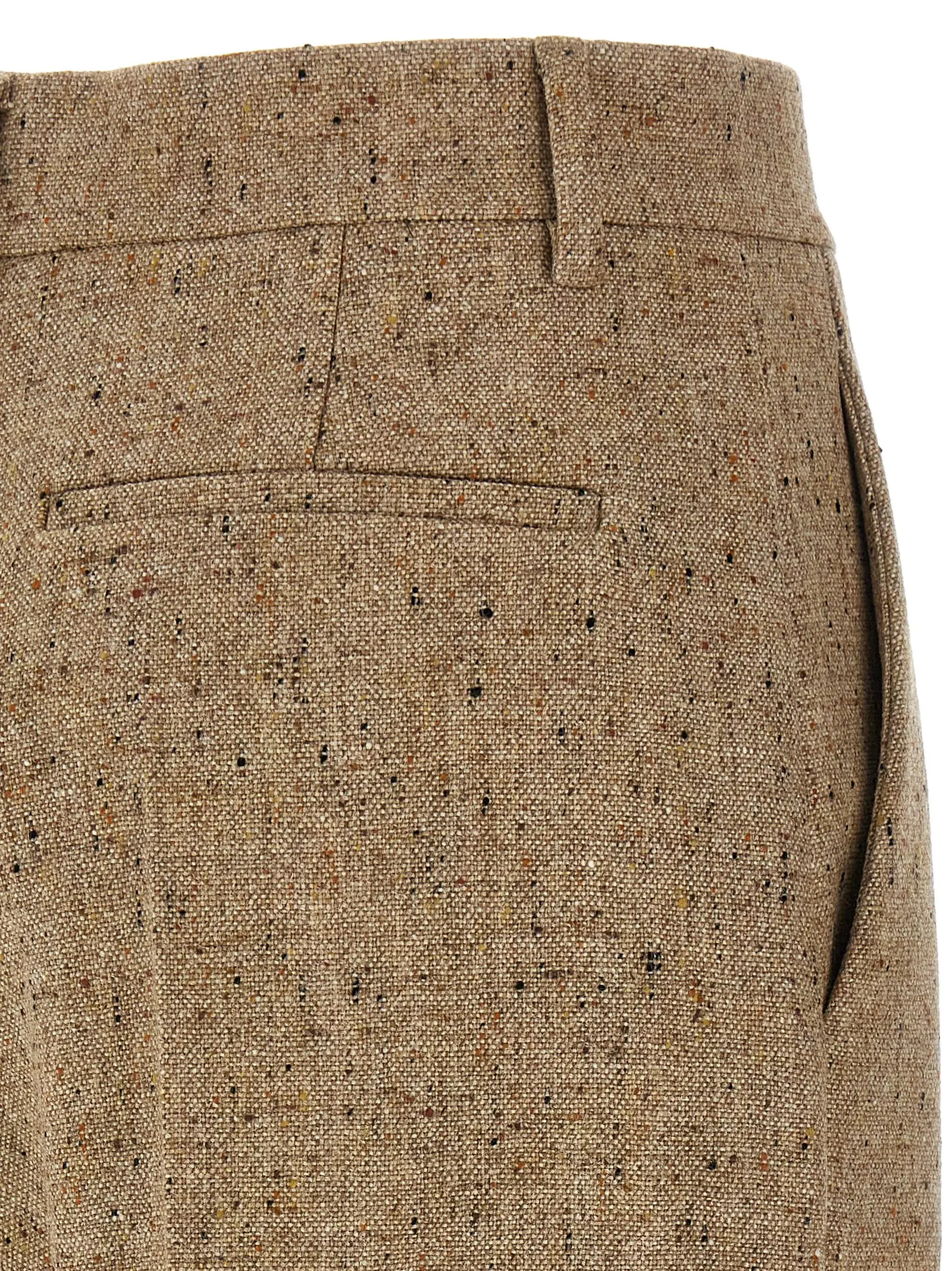 Штани Valentino Garavani з ґудзиком Natte Valentino Garavani Бежеві 4 Valentino Garavani pants with Natte' button 100% virgin wool VALENTINO GARAVANI Beige