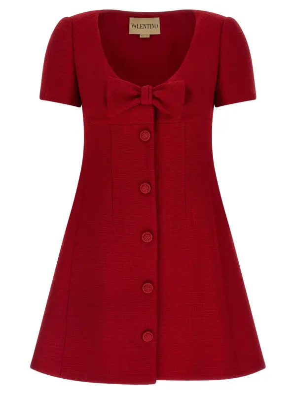 Valentino Garavani bow dress VALENTINO GARAVANI Red