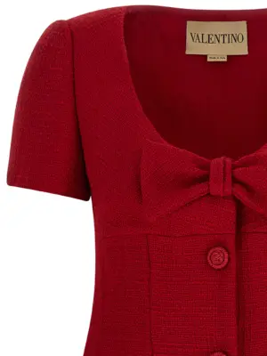 Valentino Garavani bow dress Woman VALENTINO GARAVANI Red