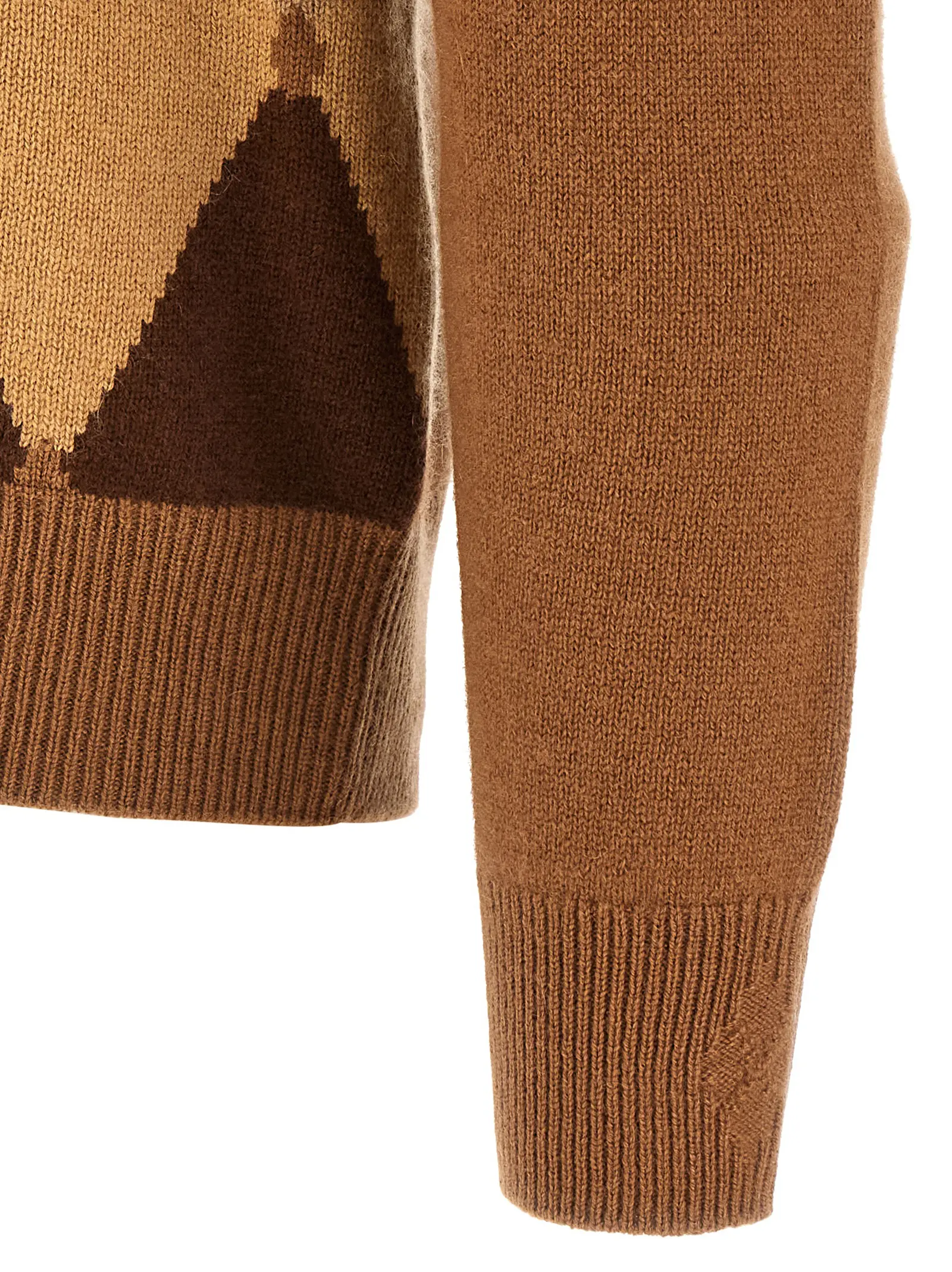 Кардиган Ballantyne Argyle Коричневий 4 Cardigan Argyle 100% cashmere BALLANTYNE Brown