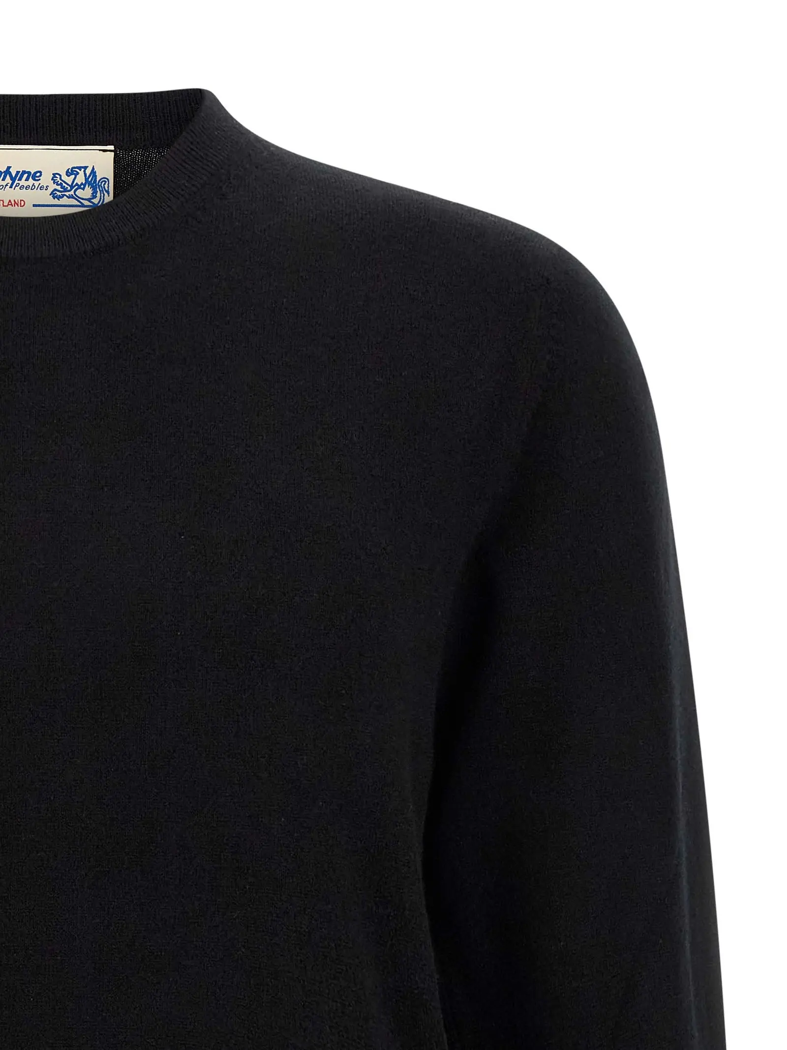 Светр Ballantyne Crewneck Чорний 3 Crewneck sweater Man BALLANTYNE Black
