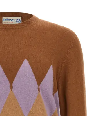 Argyle sweater Man BALLANTYNE Brown