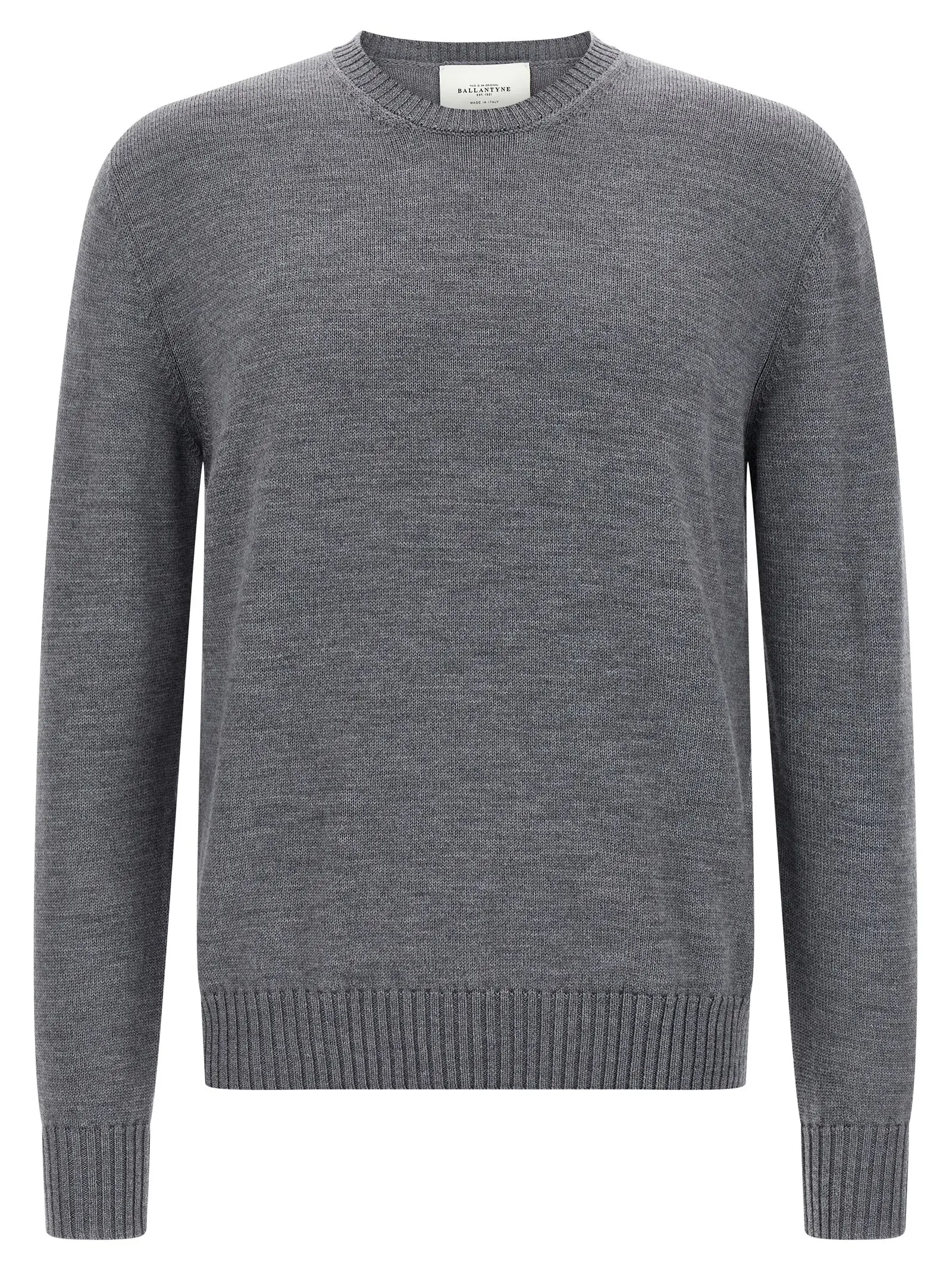 Светр Ballantyne Merino Сірий 1 Merino sweater BALLANTYNE Gray