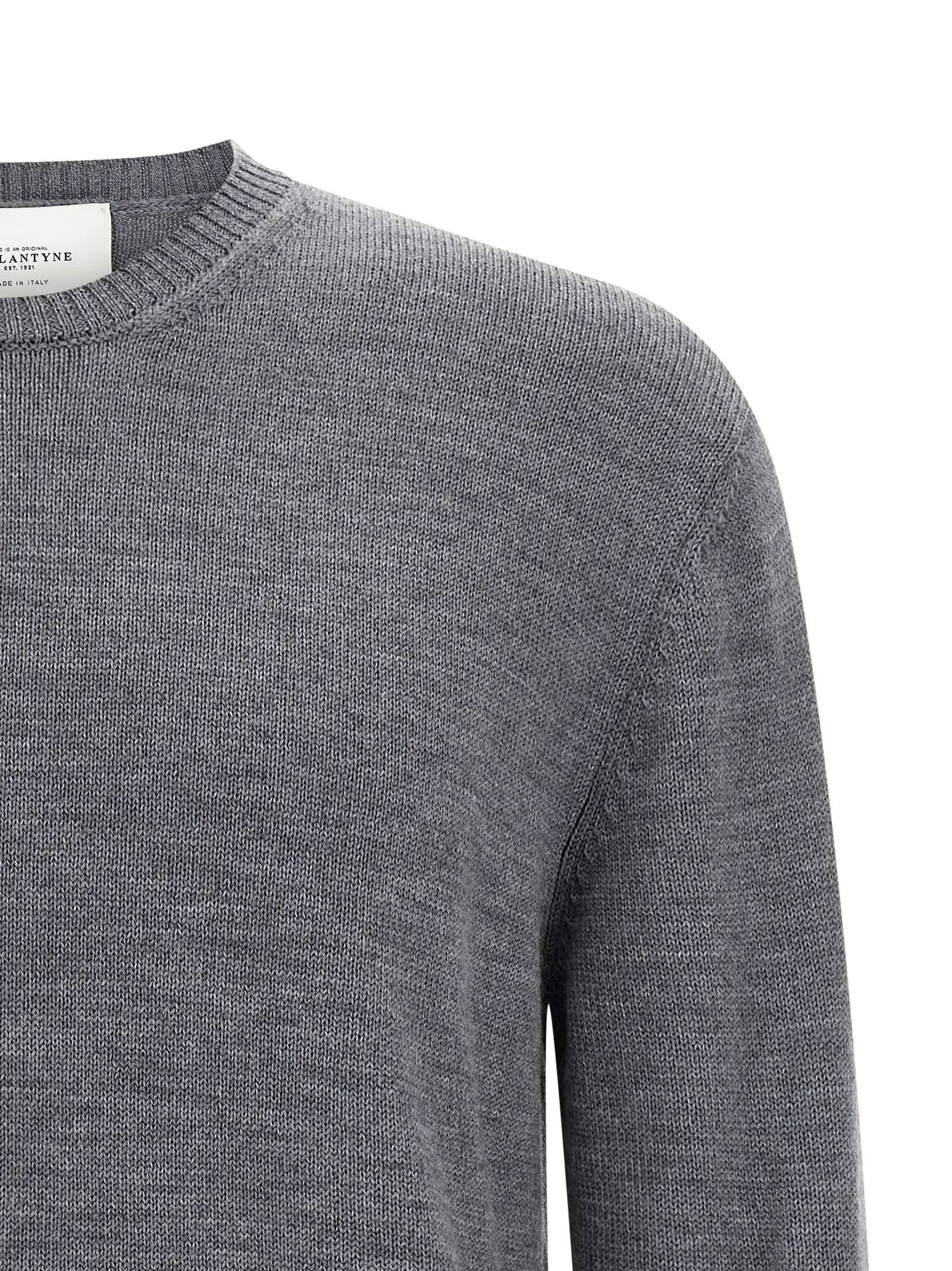 Светр Ballantyne Merino Сірий 3 Merino sweater Man BALLANTYNE Gray
