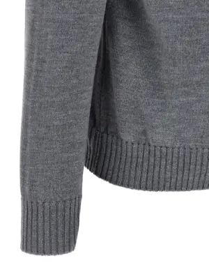Merino sweater 100% merino wool BALLANTYNE Gray