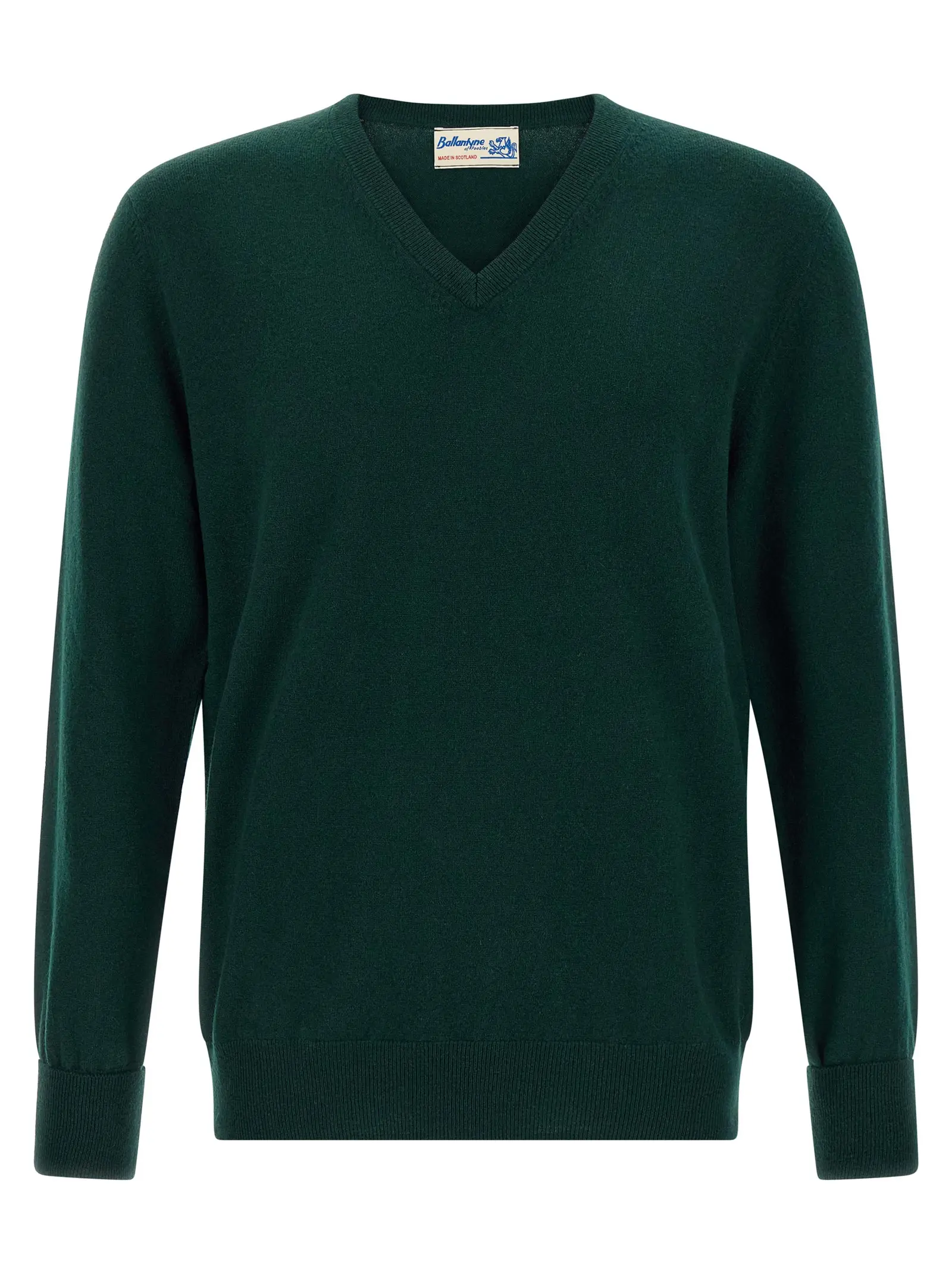 Светр Ballantyne V-neck Зелений 1 V-neck sweater BALLANTYNE Green