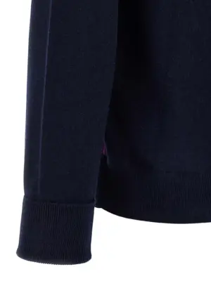 Argyle pattern sweater 100% cashmere BALLANTYNE Blue