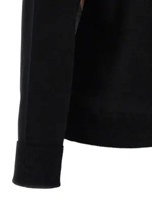 Argyle pattern sweater 100% cashmere BALLANTYNE Black