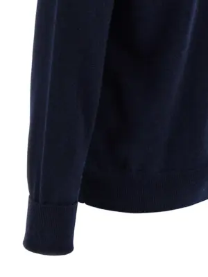 Argyle turtleneck 100% cashmere BALLANTYNE Blue