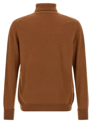 Argyle turtleneck B2P01012KA894093 BALLANTYNE Brown