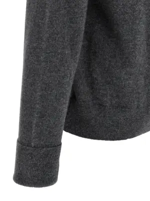 Argyle turtleneck 100% cashmere BALLANTYNE Gray