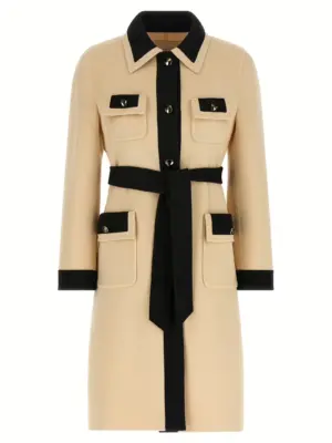 Valentino Garavani wool coat VALENTINO GARAVANI White/Black