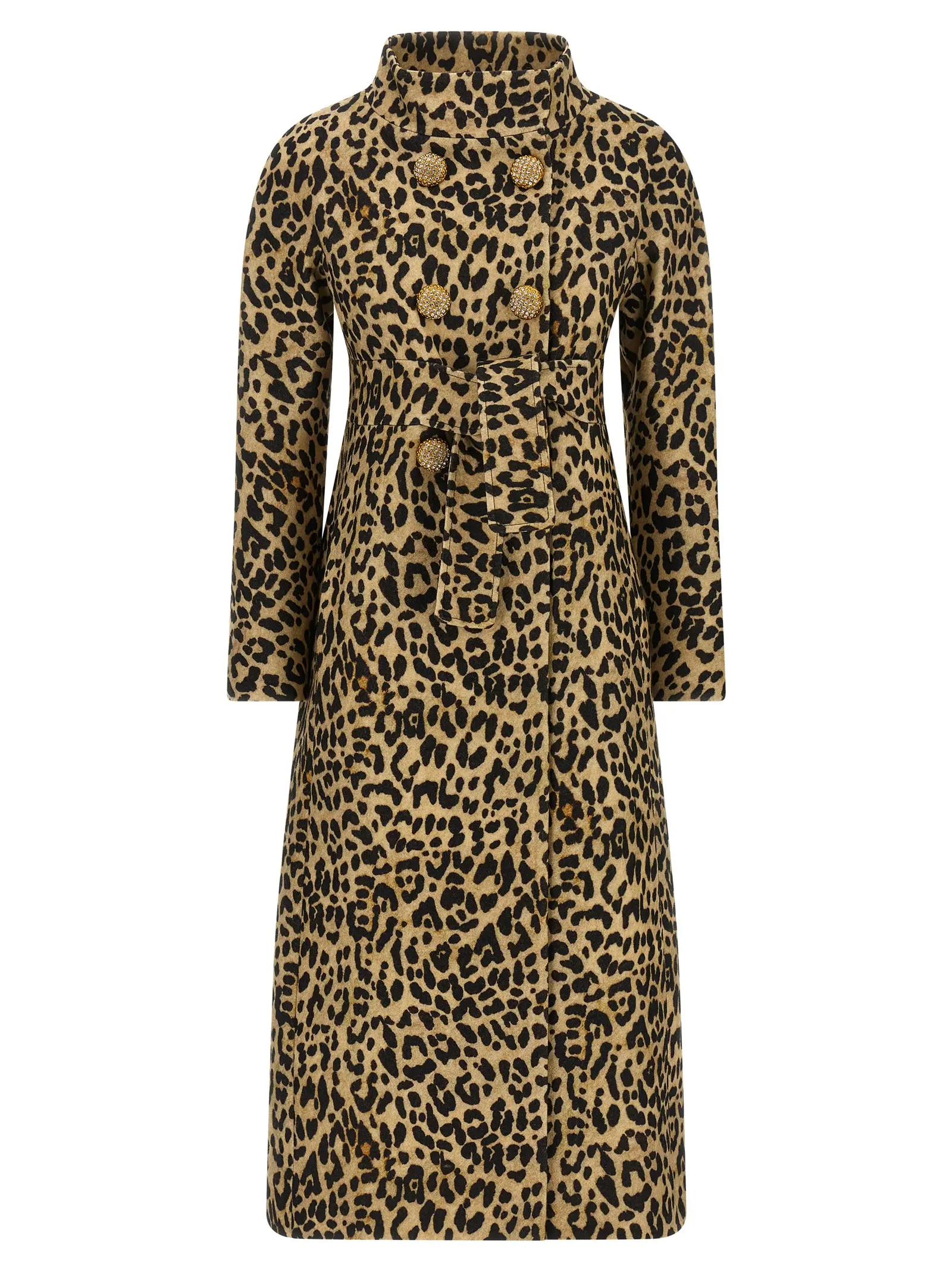 Пальто Valentino Garavani animal print cloth Коричневе 1 Coat Valentino Garavani animal print cloth VALENTINO GARAVANI Brown