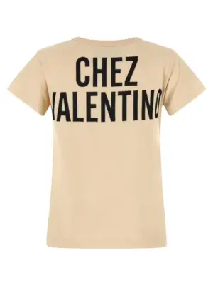 Valentino Garavani 'Chez Valentino' T-shirt B3MG24Y9GLR8E VALENTINO GARAVANI Beige