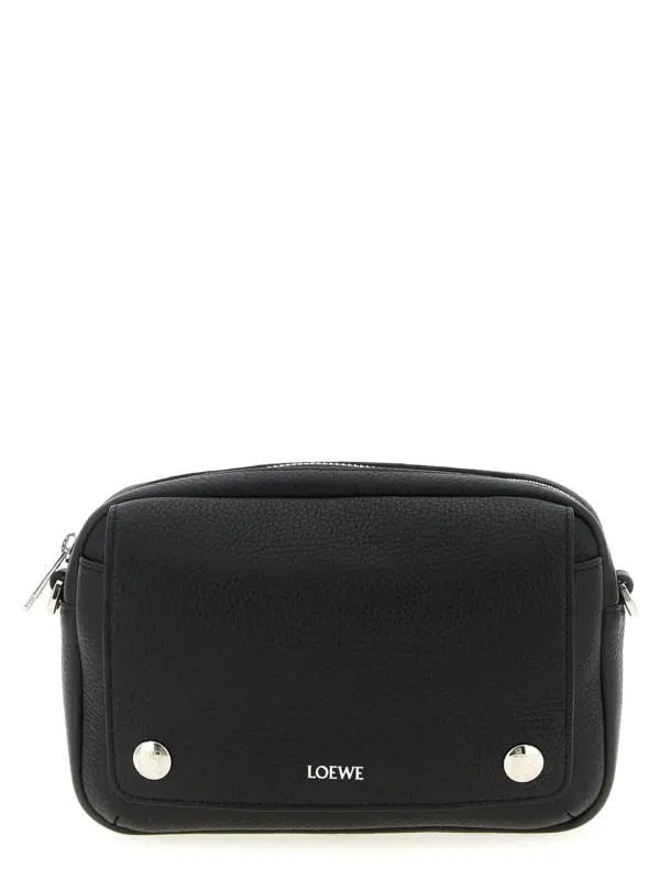 'Messenger Pebble' small crossbody bag LOEWE Black