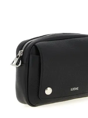 'Messenger Pebble' small crossbody bag Unisex LOEWE Black