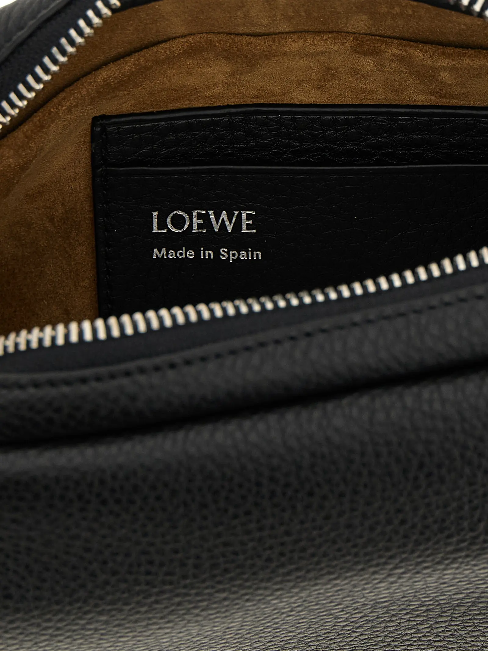 Сумка крос-боді Loewe Messenger Pebble Small Чорна 4 'Messenger Pebble' small crossbody bag 100% calfskin leather (Bos Taurus) LOEWE Black