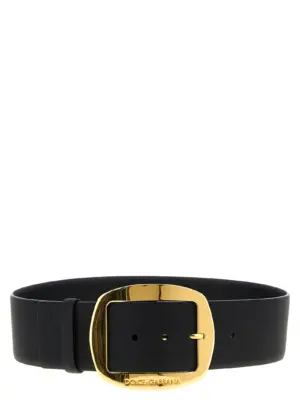 Maxi buckle belt DOLCE & GABBANA Black