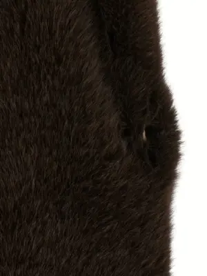 'Bear' vest 100% polyester B&B COUTURE Brown