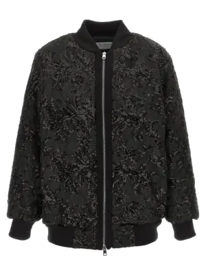 'Belluno' bomber jacket LE TWINS Black