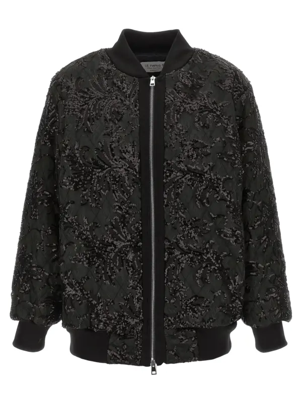 'Belluno' bomber jacket LE TWINS Black