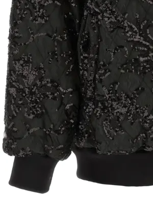 'Belluno' bomber jacket 100% polyester LE TWINS Black