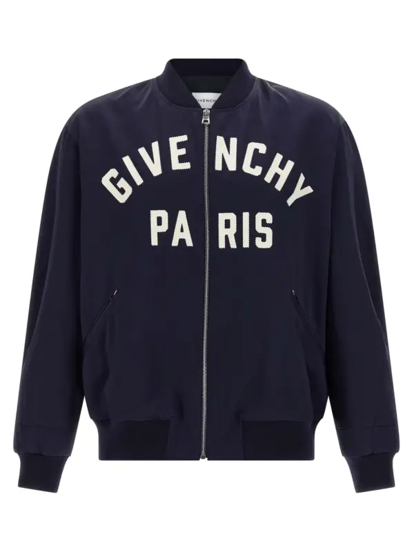 Logo bomber jacket GIVENCHY Blue