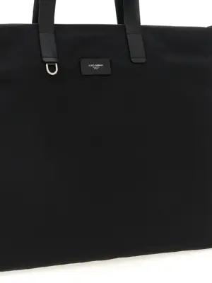 Big logo patch shopping bag Man DOLCE & GABBANA Black