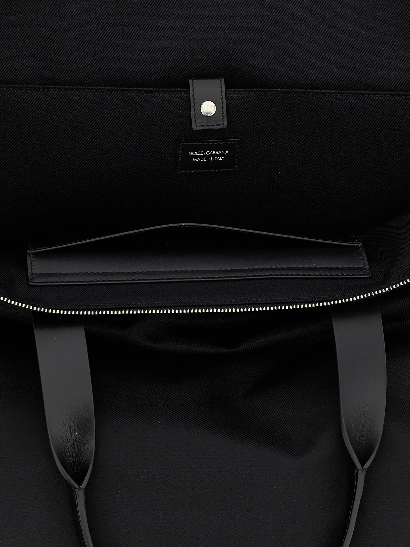 Сумка шопер Dolce Gabbana Big logo patch Чорна 4 Big logo patch shopping bag 78% POLYAMIDE 08% ACRYLIC 14% CALF DOLCE & GABBANA Black