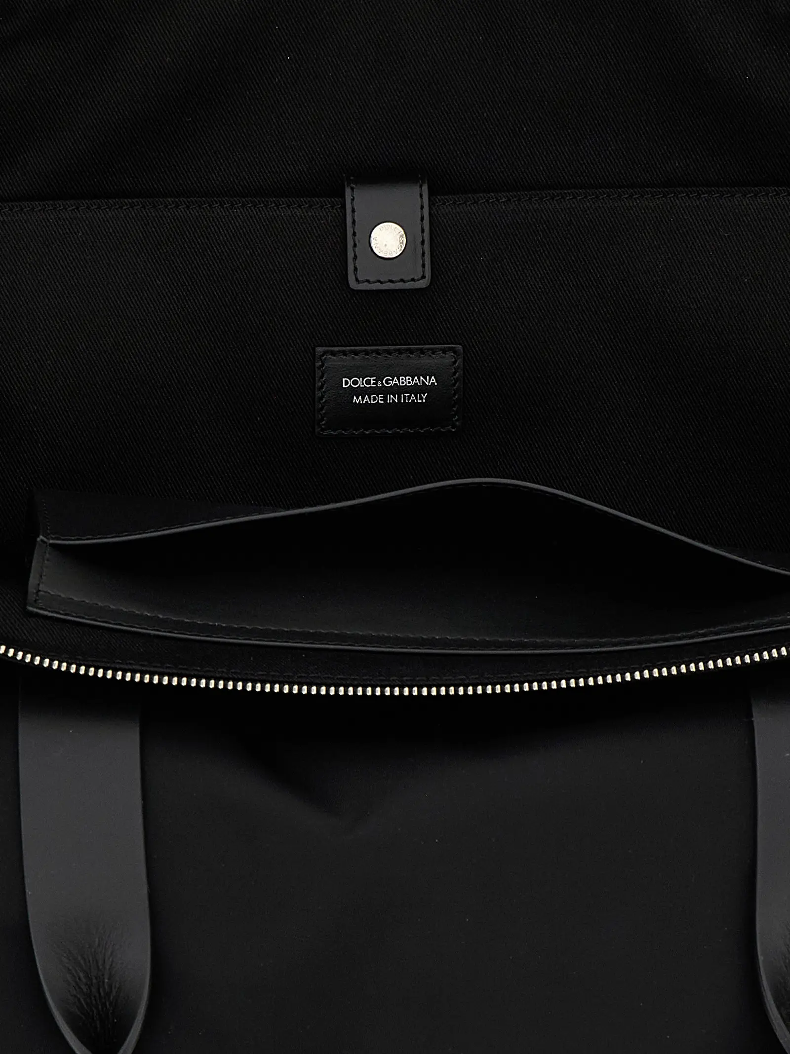 Сумка шопер Dolce Gabbana Media logo patch Чорна 4 Media logo patch shopping bag 78% polyamide 14% lh 8% acrylic DOLCE & GABBANA Black