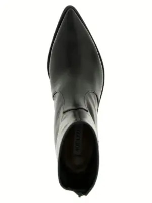 'Brunswick' ankle boots 100% calfskin leather (Bos Taurus) AQUAZZURA Black