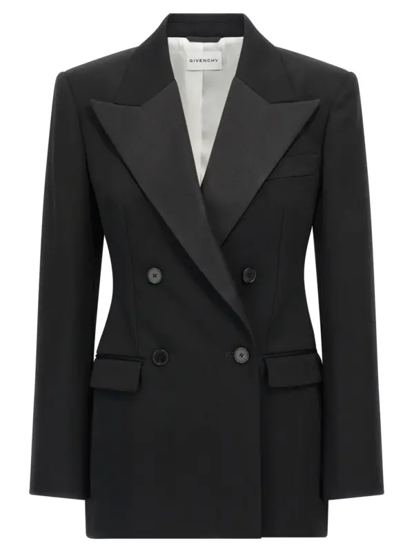Satin lapel blazer GIVENCHY Black
