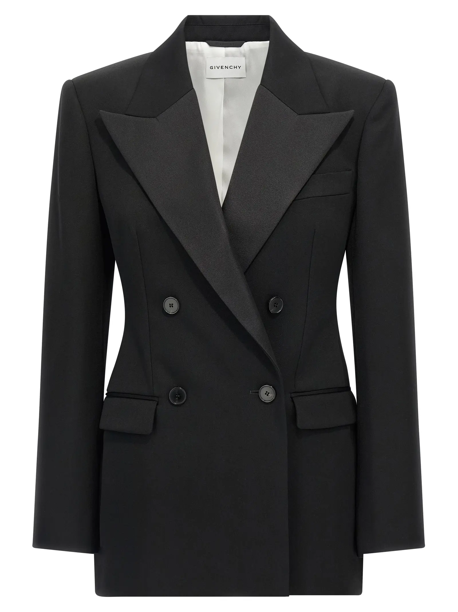 Піджак Givenchy Satin lapel Чорний 1 Satin lapel blazer GIVENCHY Black