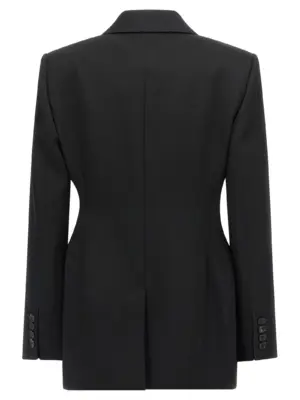 Satin lapel blazer BW30KW15CT001 GIVENCHY Black