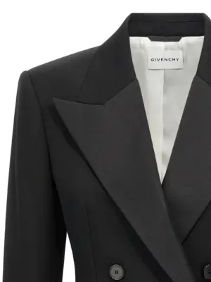 Satin lapel blazer Woman GIVENCHY Black