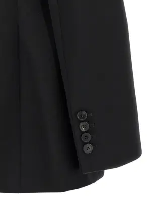 Satin lapel blazer 100% wool GIVENCHY Black