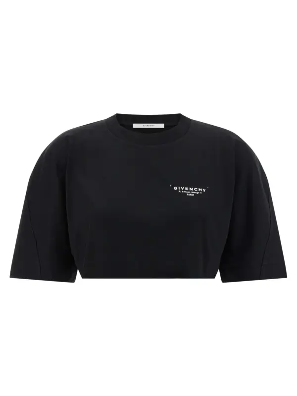 Cropped T-shirt GIVENCHY Black