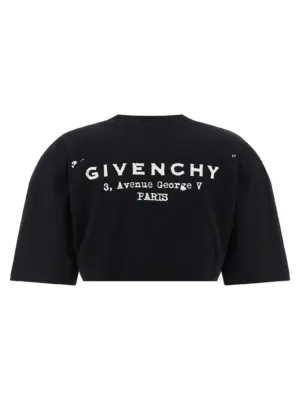 Cropped T-shirt BW70FKP75N001 GIVENCHY Black